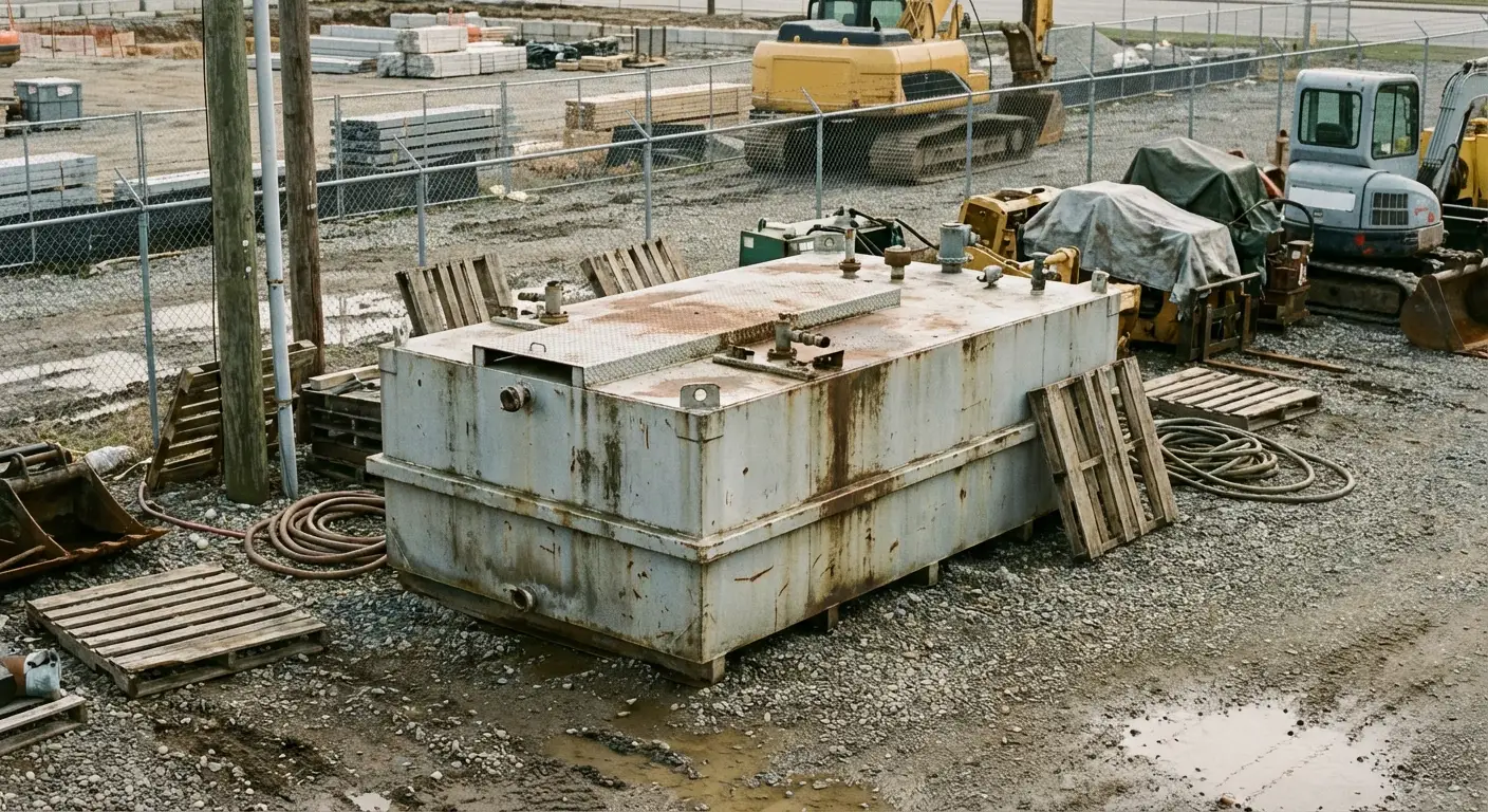 Double-wall generator fuel tank system with spill containment in Stonecrest, GA