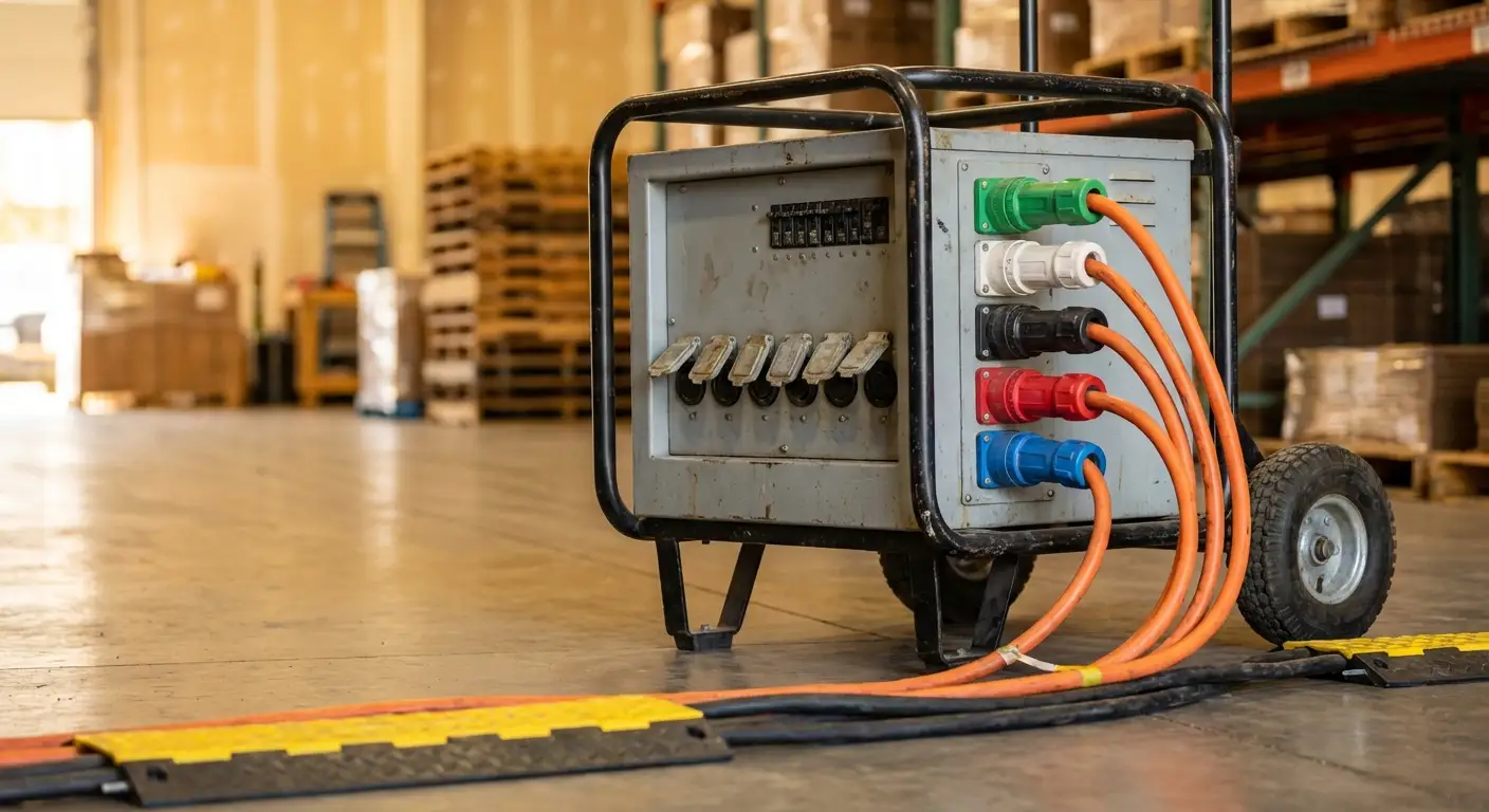 Commercial generator and power distribution equipment in Stonecrest, GA