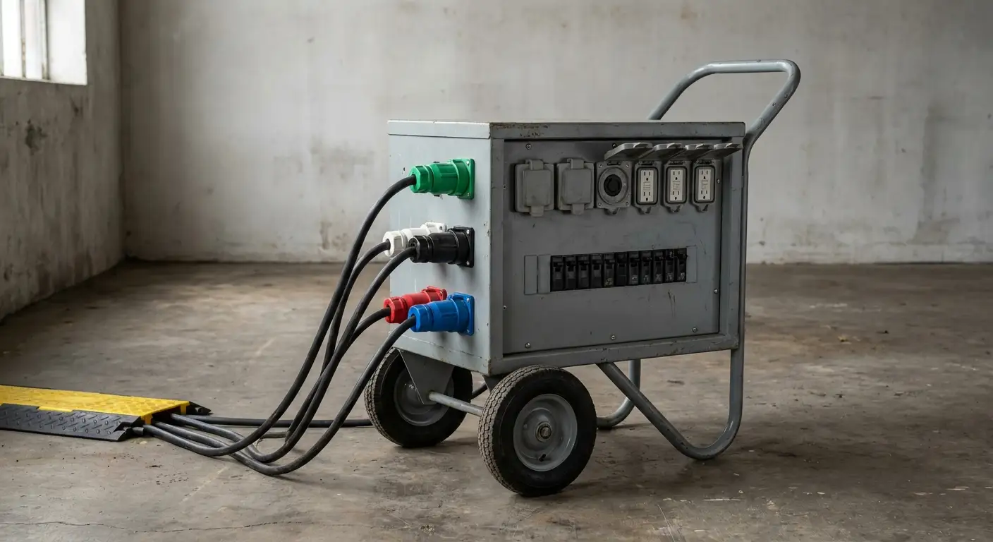 Temporary power distribution equipment in Stonecrest, GA