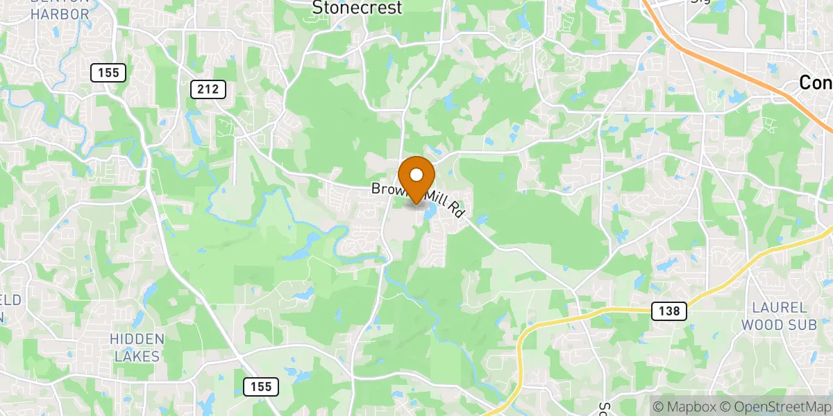 Stonecrest Mall District neighborhood map in Stonecrest, GA