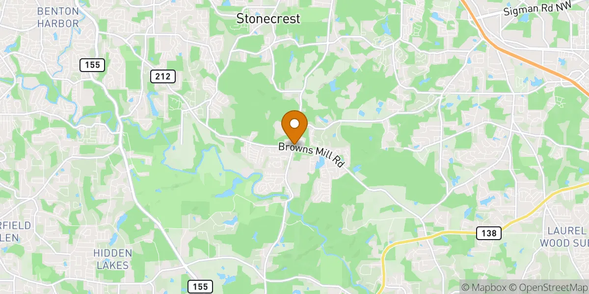  neighborhood map in Stonecrest, GA