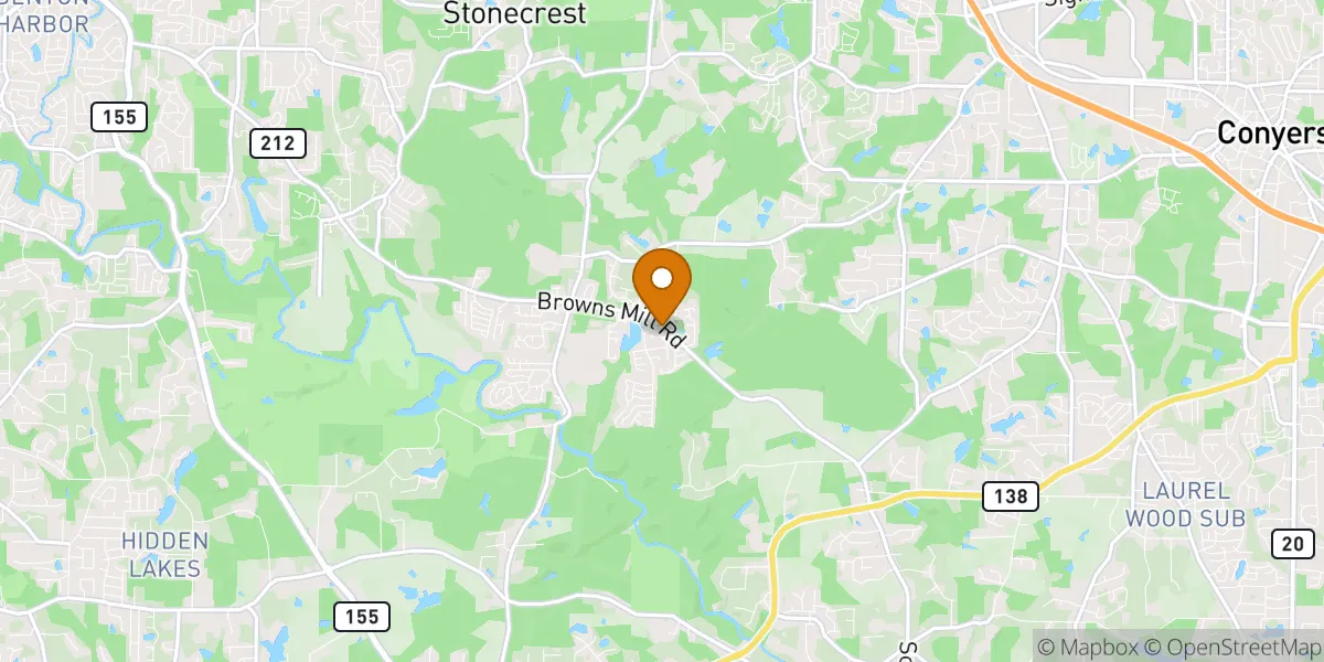  neighborhood map in Stonecrest, GA