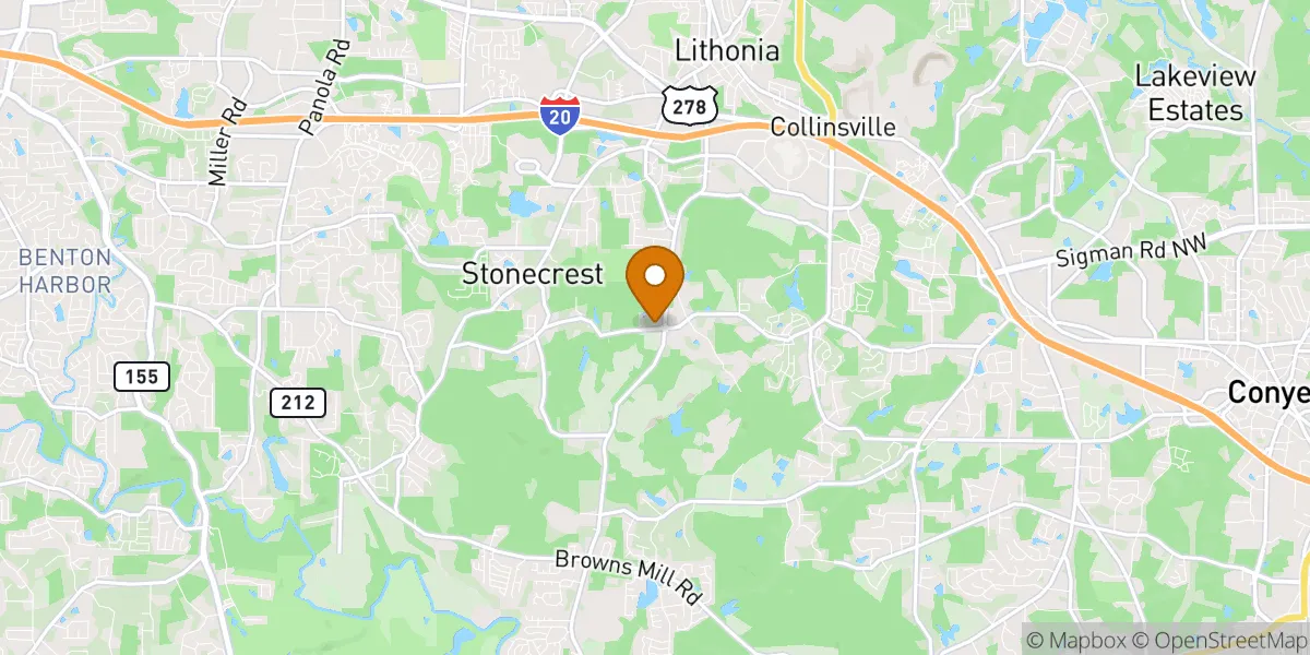 neighborhood map in Stonecrest, GA