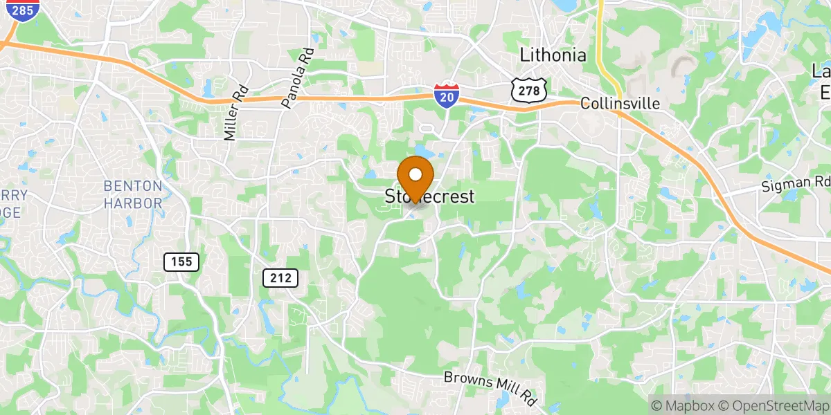  neighborhood map in Stonecrest, GA