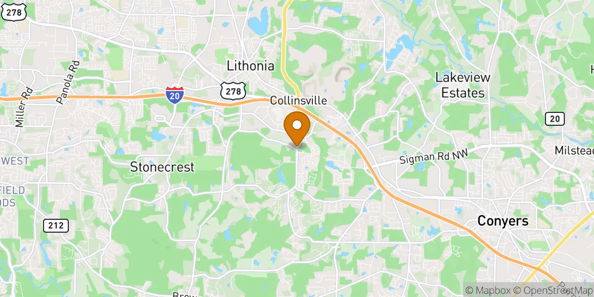 Turner Hill neighborhood map in Stonecrest, GA