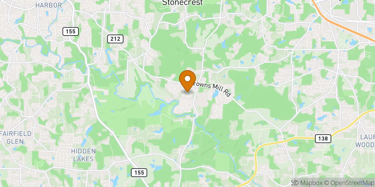 Stonecrest Mall District neighborhood map in Stonecrest, GA