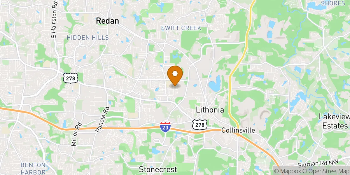  neighborhood map in Stonecrest, GA